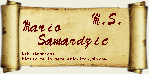 Mario Samardžić vizit kartica